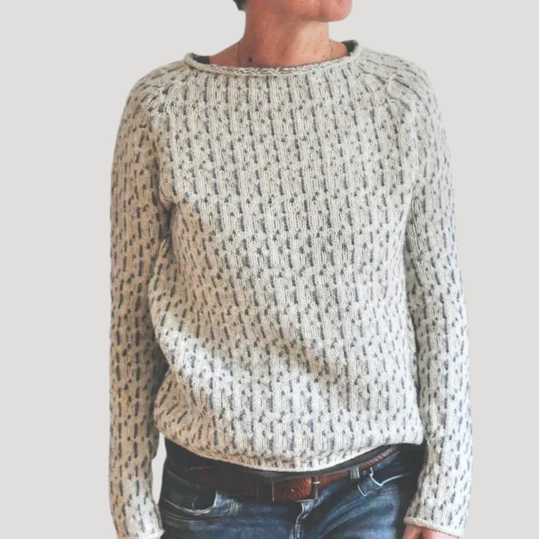 MURIEL™ – Oversized Fine Knit Crew Neck Jumper