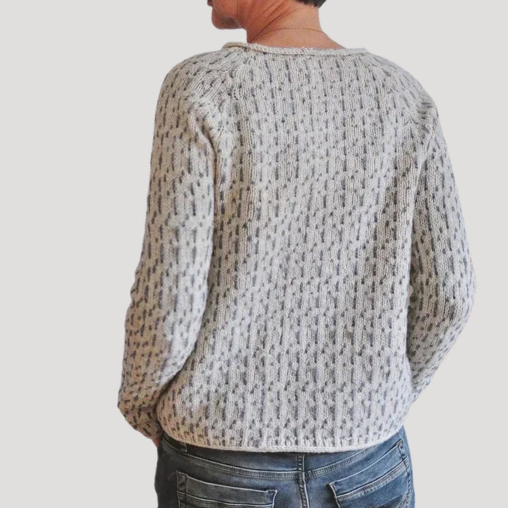MURIEL™ – Oversized Fine Knit Crew Neck Jumper
