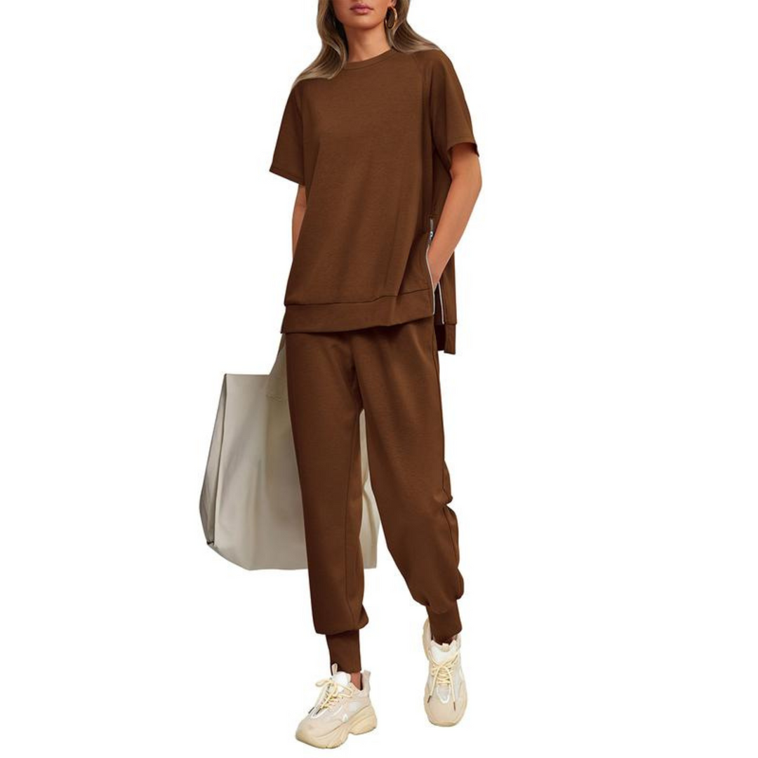 HILARIA™ - Casual Bishop Sleeve Notched Neck Set
