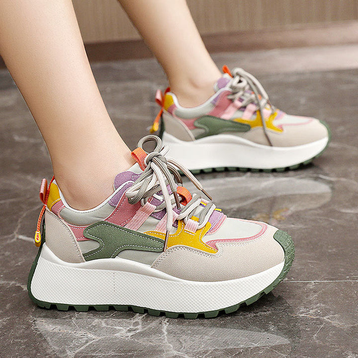 BRISSA™ - Comfy Breathable Lace up Running Sneakers