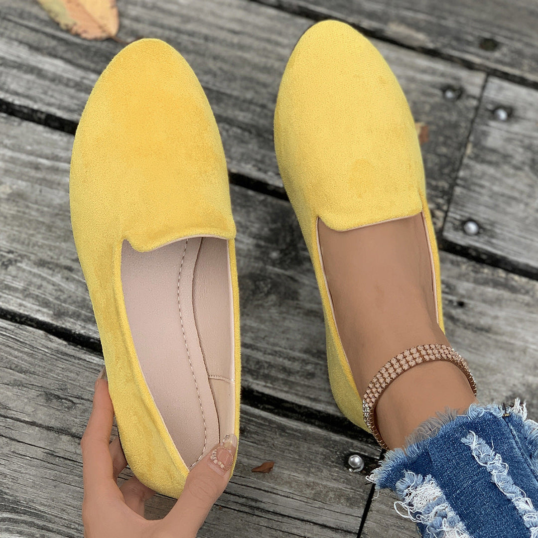TARA™ - Simple Solid Color Pointed Toe Flat Shoes