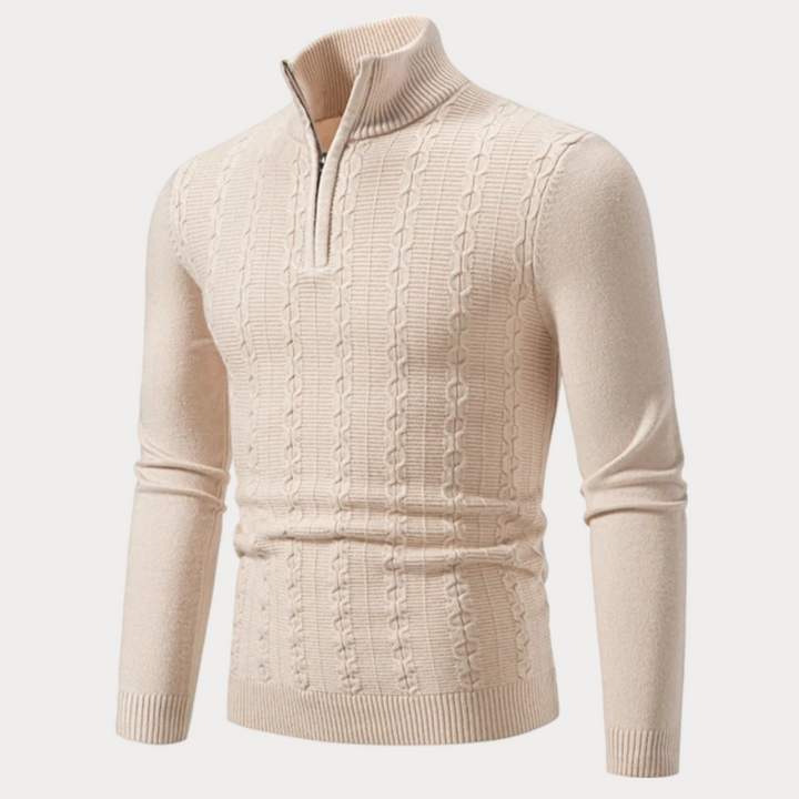 ALFRED™ – Slim-Fit Half-Zip Sweater for Men